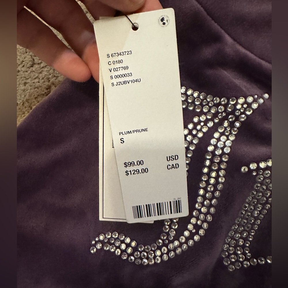 Velour purple juicy sweats (hasn’t been sold yet) - Picture 2 of 5